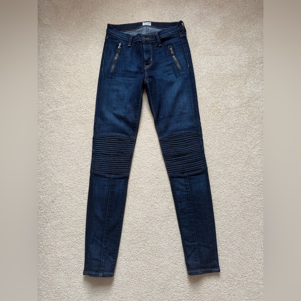 Hudson Jeans Women's Skinny Biker-Style Dark Blue Jeans